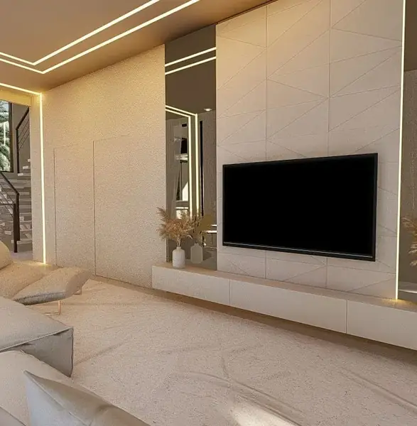 Sala com Painel Planejado